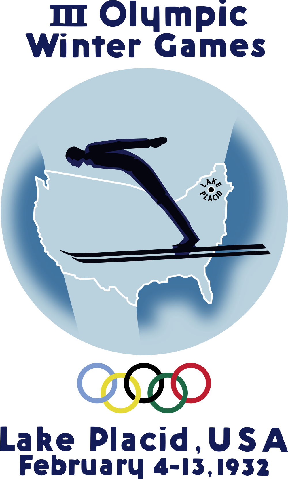 1932 Lake Placid Winter Olympics logo png transparent