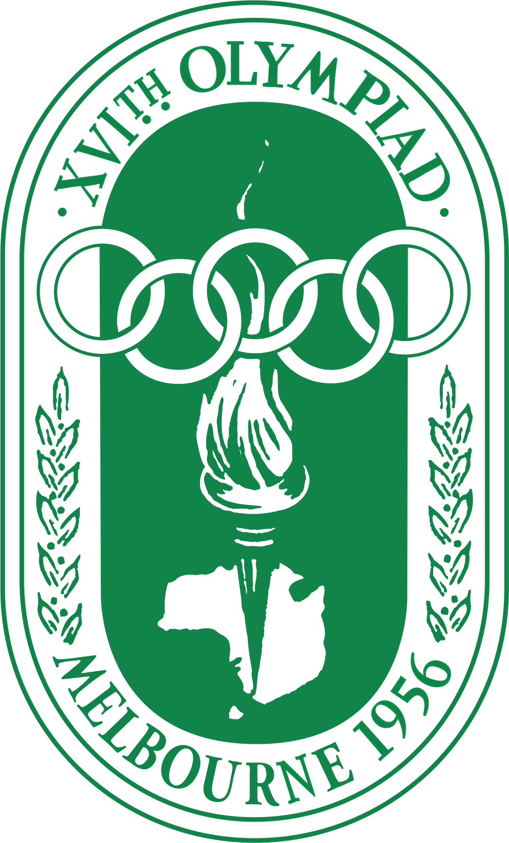 1956 Melbourne and Stockholm Summer Olympics logo png transparent