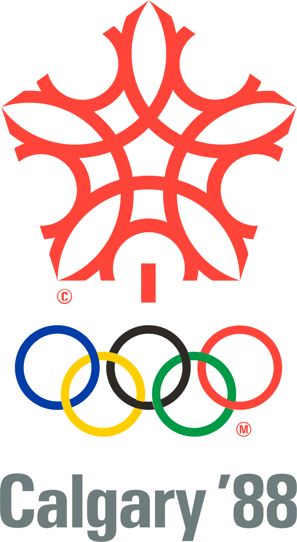 1988 calgary Winter Olympics logo png transparent