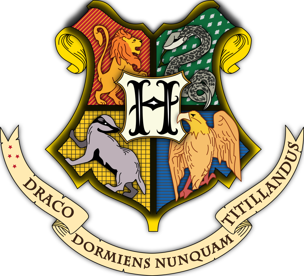 Hogwarts logo emblem png transparent