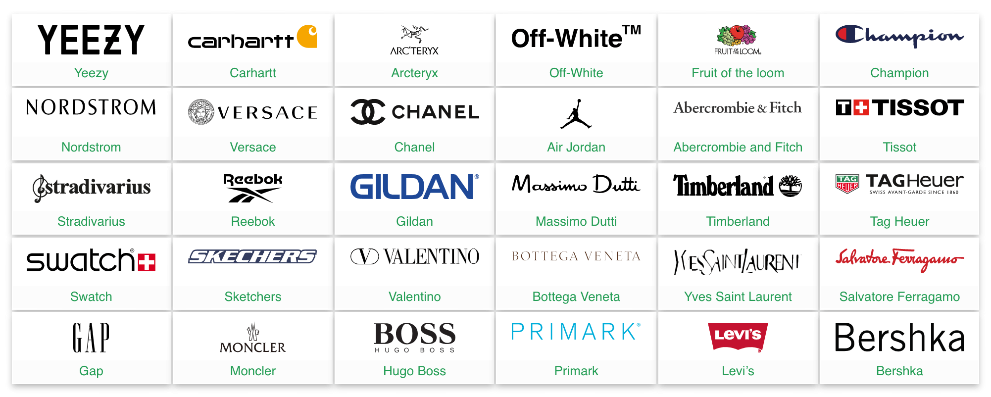 Clothing logos