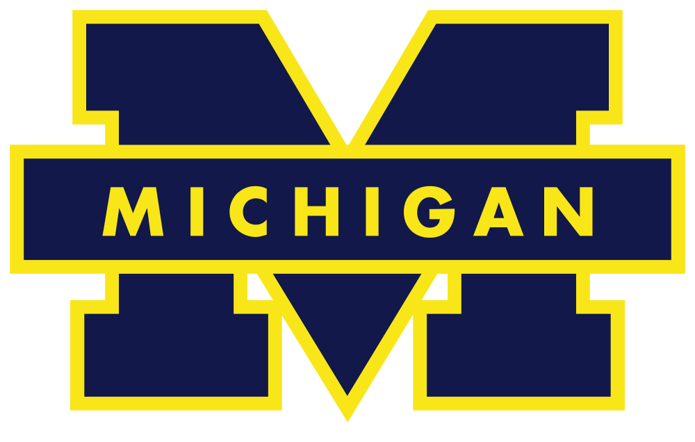 Michigan Wolverines football logo png transparent